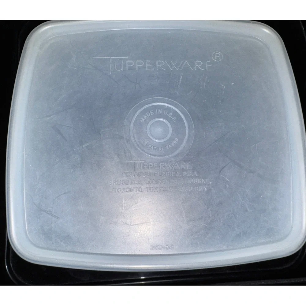 Vintage Tupperware Freezer Container - 1311 White w/white Lid
